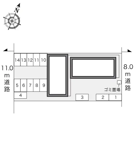 旭川市亀吉一条 月極駐車場